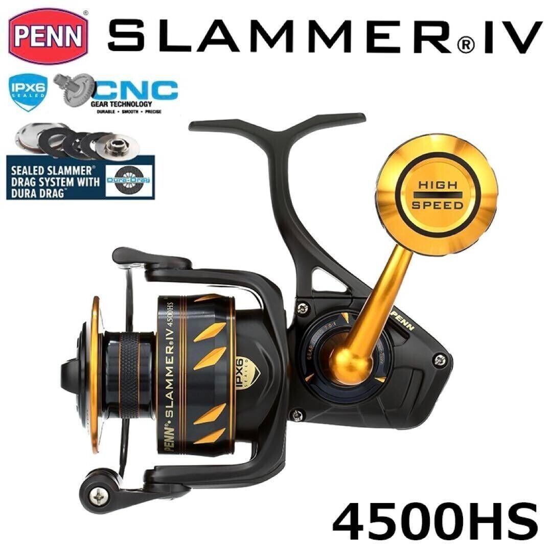 Penn Slammer IV Spinning Reel - SLAIV4500HS (Black/Gold) for sale