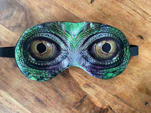 Schlafmaske Motiv Reptilienaugen