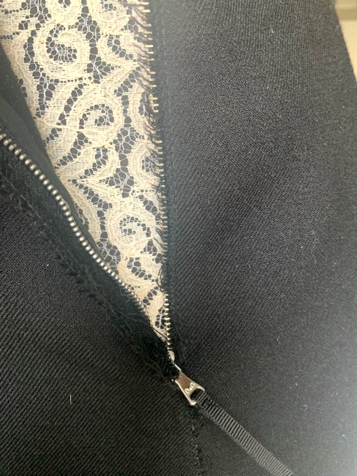 Mini Vestido Vaina Dolce & Gabbana D&G Negro Corto Lana Sin Mangas Pequeño IT38/2-4 Foto 4 de 4