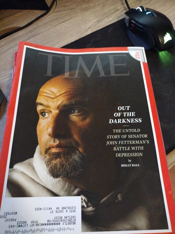 Time magazine Out Of The Darkness  Senator John Fetterman