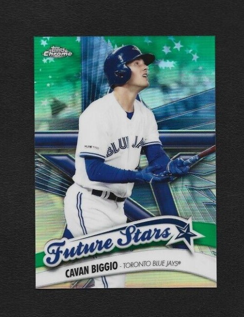2020 Topps Chrome Cavan Biggio Future Stars Green Refractor 74/99 FS-13 