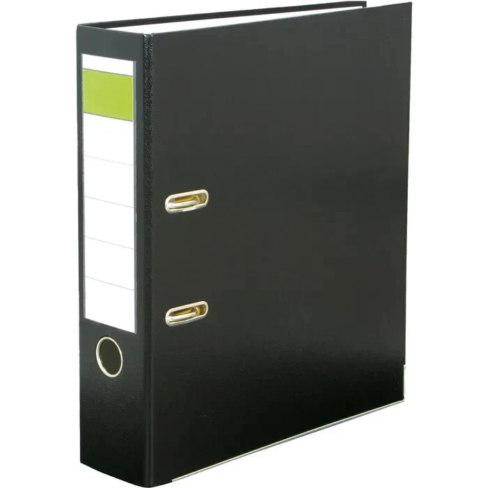 25er Sparpack Falken PP-Ordner A4 5cm schmal vollfarbig Aktenordner - schwarz