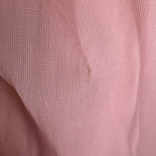 VTG Vanity Fair Nightgown Sheer Chiffon Nylon Lace Pink Glamour Lined Size 38/L - Picture 8 of 10