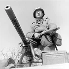 WW2 WWII Photo World War Two / US Army Military Police in  Germany 1945  US 180