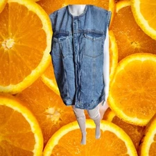 Daniel Smart Concealed Carry Denim Vest Motorcycle Biker Vest 2XL