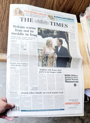 Paul McCartney Heather Mills Expecting A Child Uk The Times Newspaper 5/29/03