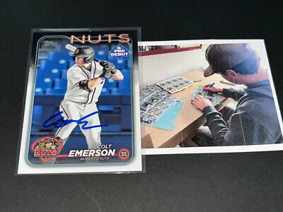 Colt Emerson Seattle Mariners Auto Signed 2024 Topps Pro Debut | eBay