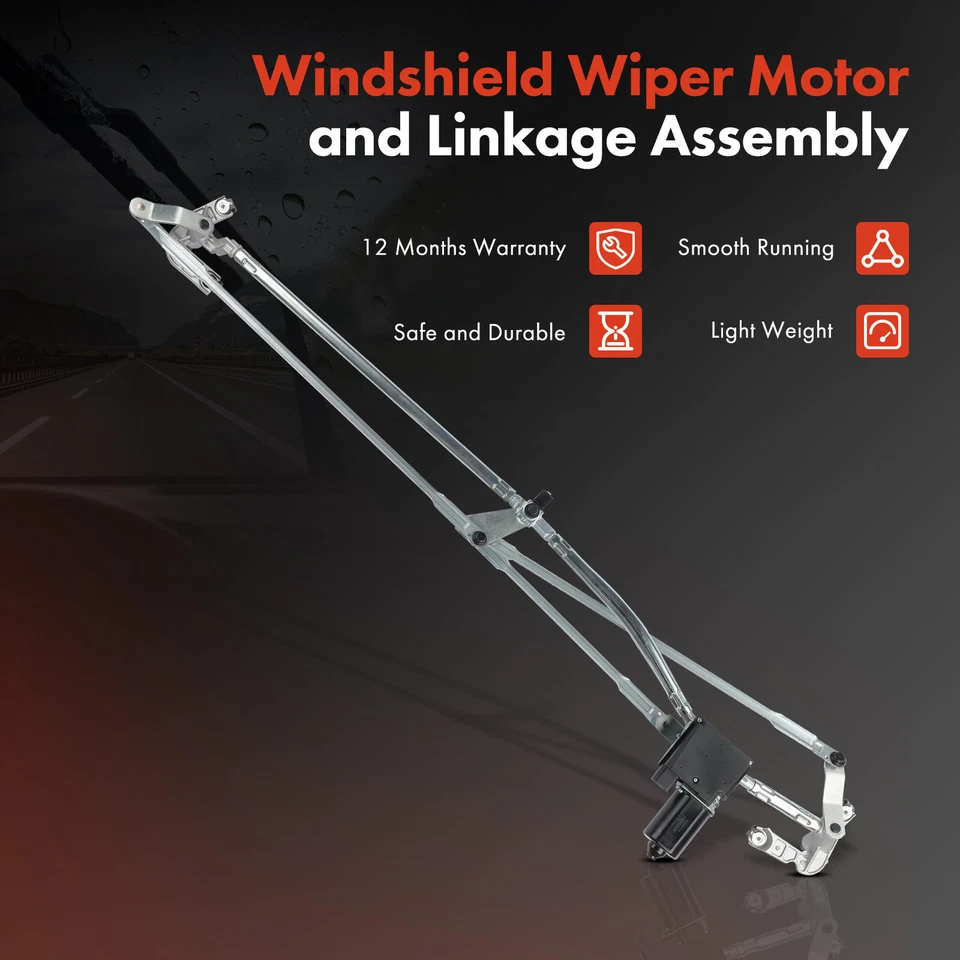 Motor do limpador dianteiro e conjunto de ligação para Pontiac Aztek 2001-2005 Buick 2002-2007 - Imagem 2 de 4
