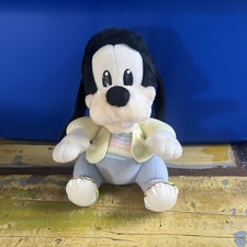 Walt Disney 1984 Playskool Baby Goofy Plush Doll Size 5x9 Inches Polyester Korea