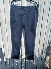 Gap 8T Navy Blue Girlfriend Slim Ankle Stretch Chino Pants