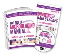 The Art of Microblading Manual  DVD Permanent Makeup Book Instructional Guide
