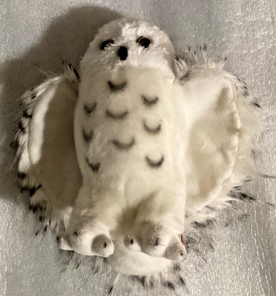 Douglas 8" White Snowy Owl Stuffed Animal Toy Plush Hedwig Wizard