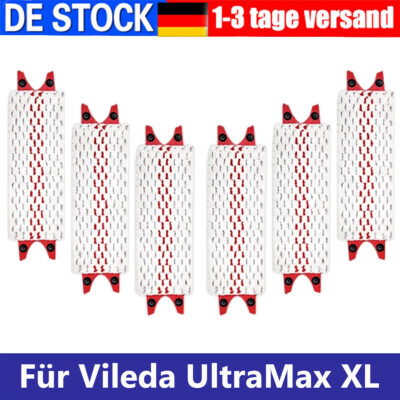 6Stk Ersatz Wischbezug geeignet für Vileda Ultramat 2in1, Vileda UltraMax DHL