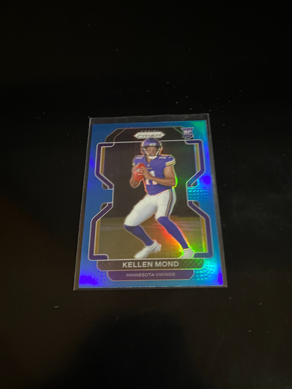 Kellen Mond 2021 Panini Prizm Light Blue Prizm RC Vikings 351 PWE