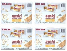 4-PACK Sesame Snack - Amki Sesame Thins Classic, 36 x 1.05oz 30g packs