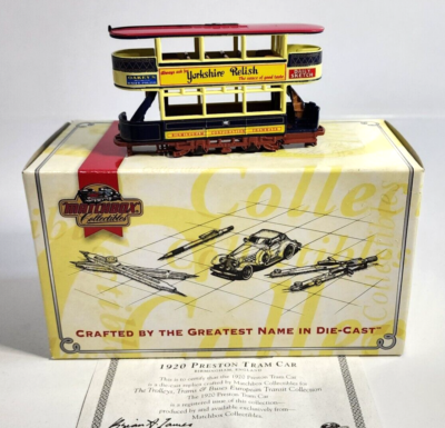 Miniature Matchbox 1/43 - Tramway Preston U.E.C.C. Année 1920 - Modèle Y-15-3A En Métal, Bon état Occasion