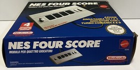 NES FOUR SCORE NINTENDO EUROPE MATTEL ITA BOXED NES PAL VINTAGE 1985 NEVER USED