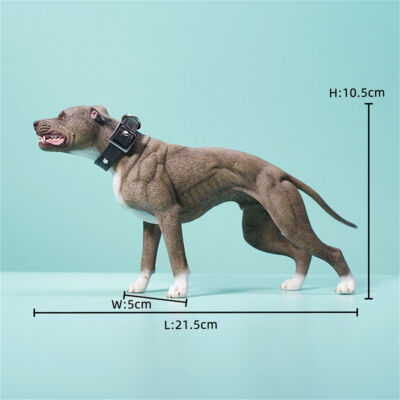JXK 1/6 American Pit Bull Terrier Model Pet Dog Animal Figure