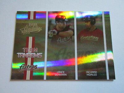 2005 Absolute Team Tandems Lance Berkman Richard Hidalgo #054/150 Card #TT-65
