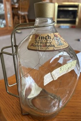 Vintage Haig & Haig “Pinch” Blended Scotch Whiskey Bottle (empty