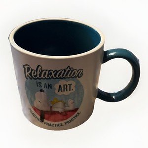 The Peanuts Movie Snoopy Woodstock Relaxation Is An Art Coffee Mug 2015 Hallmark