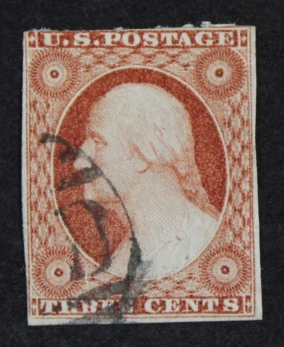 CKStamps: US Stamps Collection Scott#10A 3c Washington Used