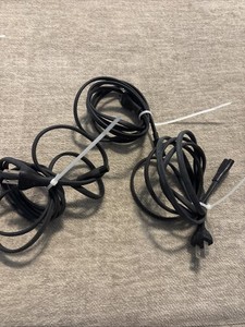 Power Cord Cable Lot Bundle of 3 60" Standard Computer Power Cord Electronic