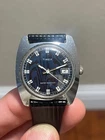 Timex Mechanical Rare stunning Dial Vintage Lizard Leather Band men women
