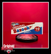 1 Box Original Bazooka Bubble Gum Chewing 10-Pieces Size 4oz Theater Style NIB