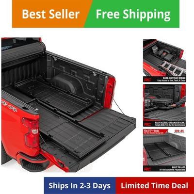 #ad Slide Out Truck Bed Cargo Tray Long Bed Organizer for 5#x27;7quot; Beds Heavy Dut... $361.23