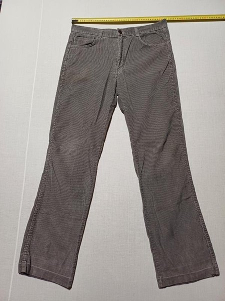 Men G.DU.BEAU Trousers Grey Velvet 31 / M / 44