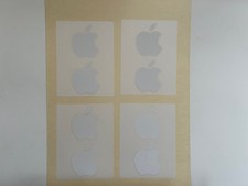 8x Genuine New Apple Logo Stickers Authentic iPhone iPad Macbook Sticker White