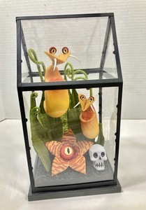 Halloween Terrarium Hyde & Eek!Boutique Yellow Creepy Face  Faux Plants Small