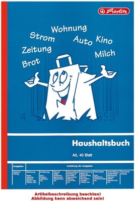 herlitz Formularbuch 'Haushaltsbuch', DIN A5, 40 Blatt