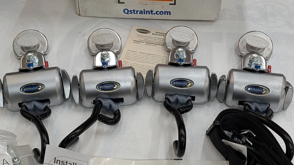 Q-8100-A-SC QSTRAINT QRT Deluxe Retractor Kit Sistema de Aseguramiento Slide N Click Foto 3 de 4