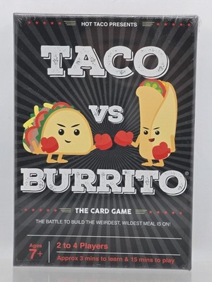 Taco Vs Burrito Card Game New Sealed