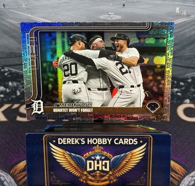 2025 Topps - #491 C'mere, You! - Topps Foil Pattern - Detroit Tigers