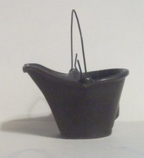 Miniature Cast Iron Coal Bucket Dollhouse Toy
