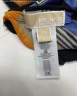 Michael Kors Chevron-Patterned Scarf Bold Zig-Zag Blue Gold Beige Size OS — photo 2