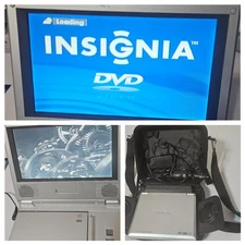 Insignia Portable DVD Player & LCD Monitor 7" IS-PD040922, bag and accessories