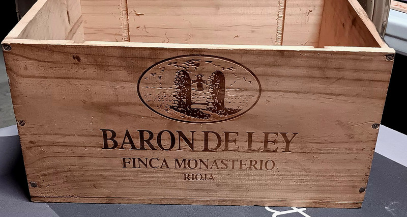 Vintage Baron de Ley Finca Monesterio Rioja Wood Wine Case CRATE Spain