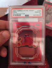 Hank 2024 Topps Chrome Disney Pixar Red Refractor -5 PSA 10 GEM MINT