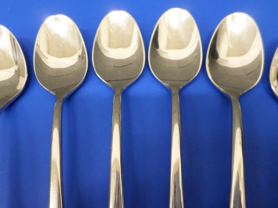 8 - Towle VIVA Glossy Slender 18/8 Stainless GERMANY Flatware ICED TEA SPOONS - Image 3 of 4