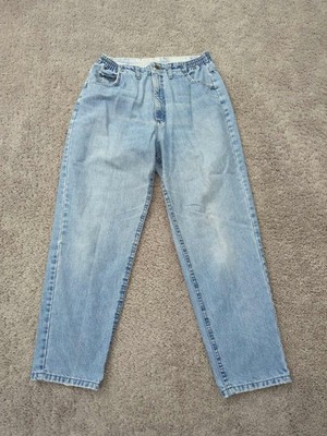 Lee Mom Jeans Womens 29x28 Blue High Rise Waistband Tapered Classic