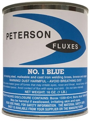 Peterson 1 Blue Flux Coarse Powder 1 Lb Can