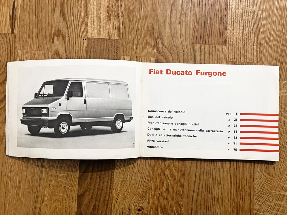 FIAT Ducato - USO E MANUTENZIONE – 1ª Edizione - giugno 1981 - 5000 copie - Immagine 2 di 3