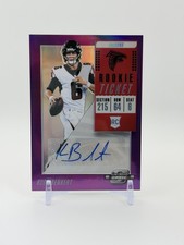 2018 Panini Contenders Optic Rookie Ticket Auto Kurt Benkert Purple /99 (AU, RC)