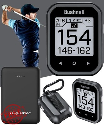 Bushnell Phantom 3 Golf GPS Slope Bundle Black Touchscreen Charger