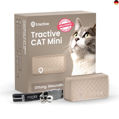 Tractive CAT Mini GPS Tracker für Katzen | Marktführer | Live-Ortung | P
