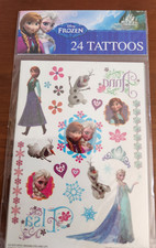 New Disney Frozen Temporary Tattoos 24 Count Girls